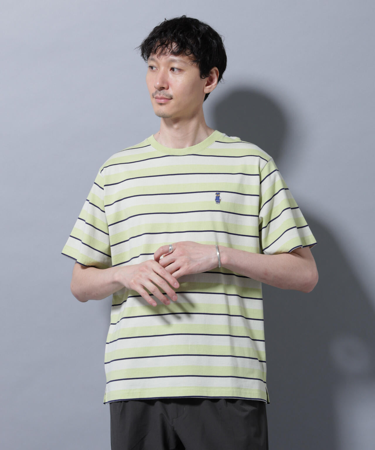ナノベアボーダーTシャツ 半袖 6725224209