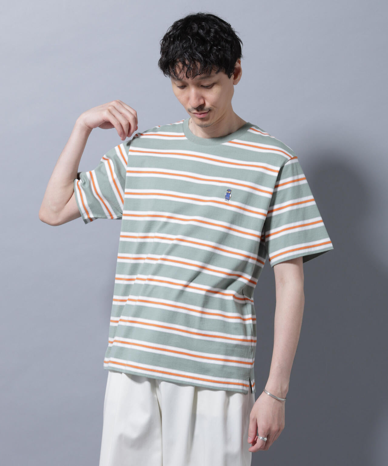 ナノベアボーダーTシャツ 半袖 6725224209
