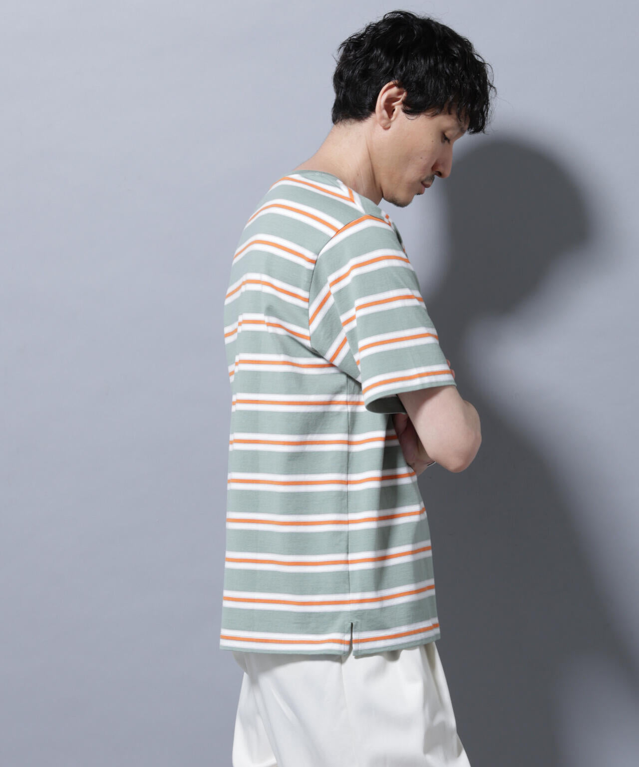ナノベアボーダーTシャツ 半袖 6725224209