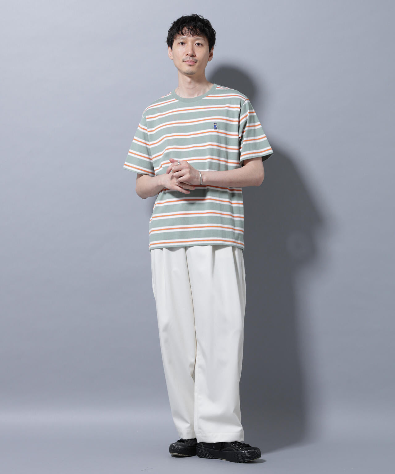 ナノベアボーダーTシャツ 半袖 6725224209