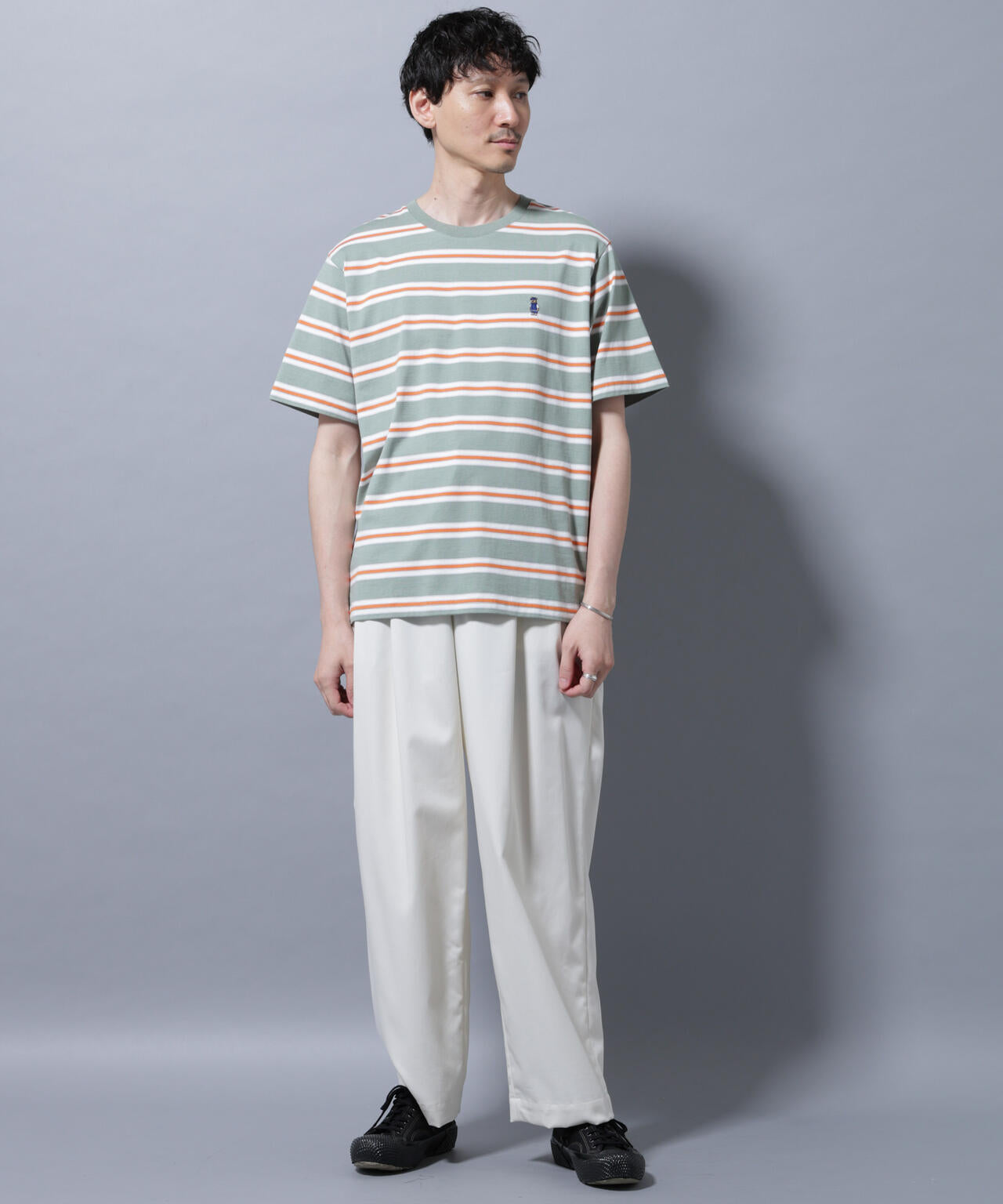 ナノベアボーダーTシャツ 半袖 6725224209