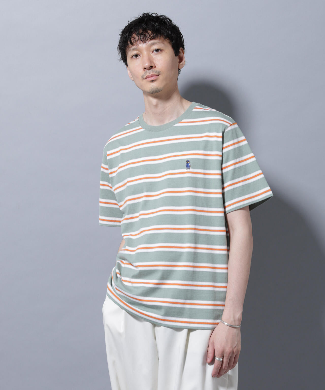 ナノベアボーダーTシャツ 半袖 6725224209