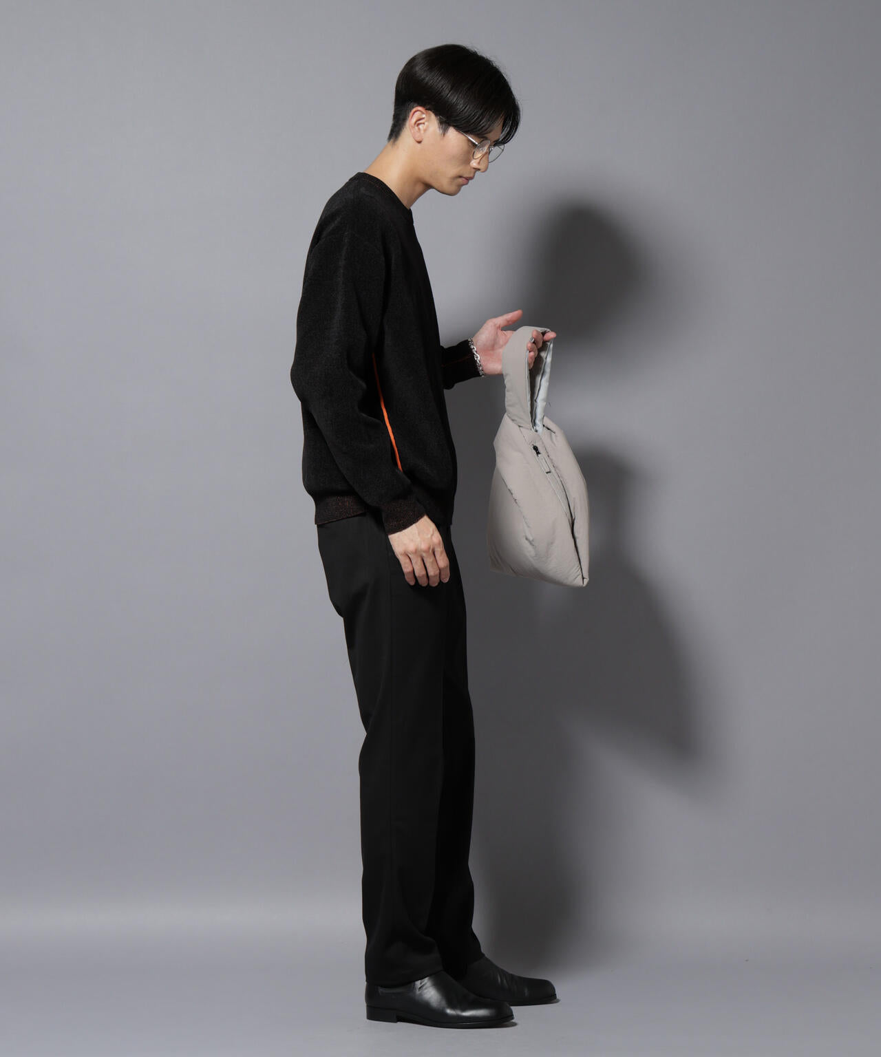 微起毛1タックテーパードパンツ 6725227213