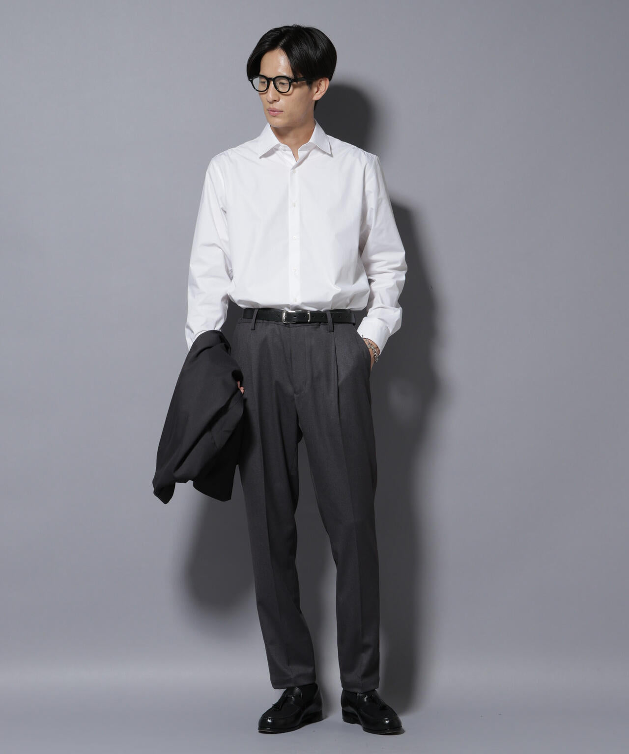 微起毛1タックテーパードパンツ 6725227213
