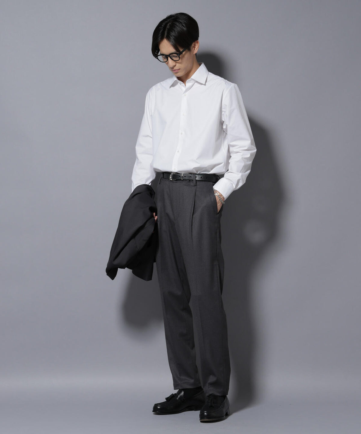 微起毛1タックテーパードパンツ 6725227213