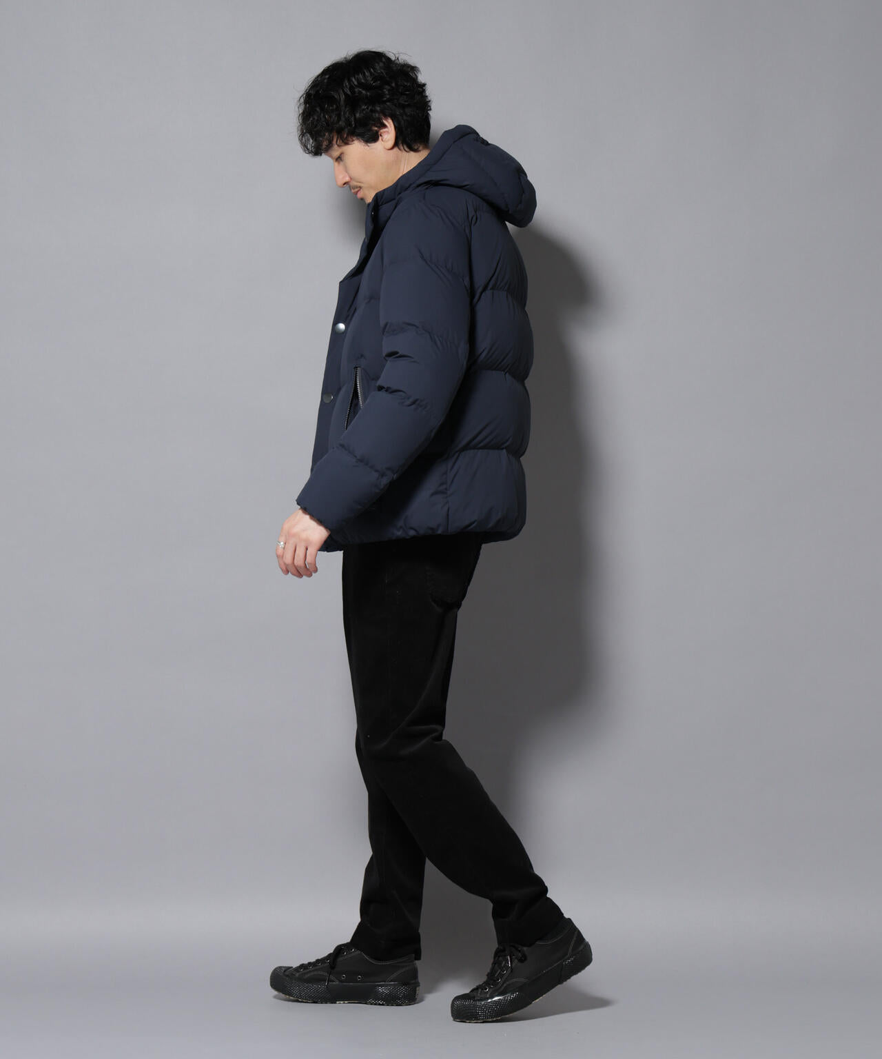 anewdown(R)フルダルステッチフーデット撥水ダウン 6726114202