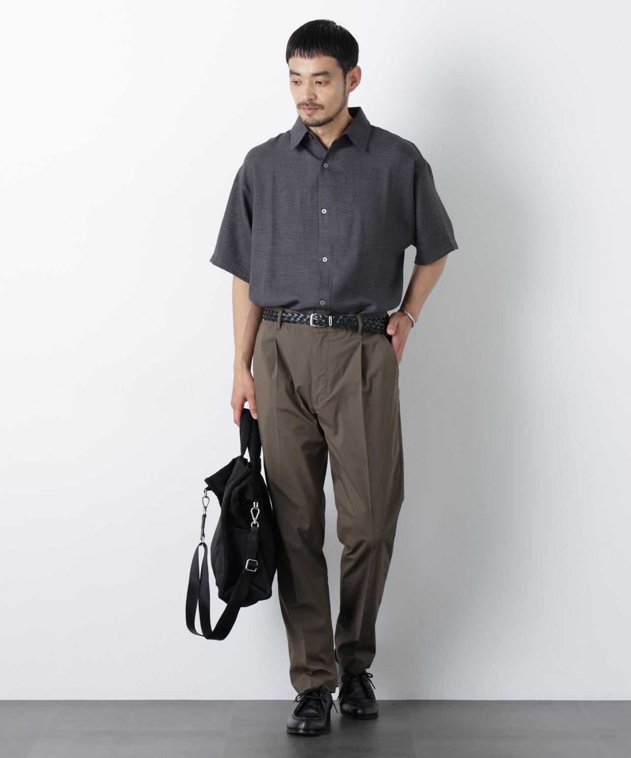 NORMANBROS別注 ワッシャーシャツ半袖 6726121001