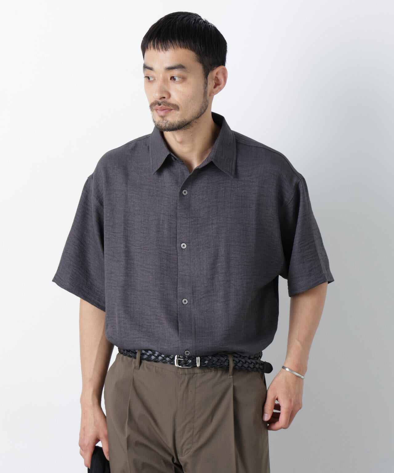 NORMANBROS別注 ワッシャーシャツ半袖 6726121001