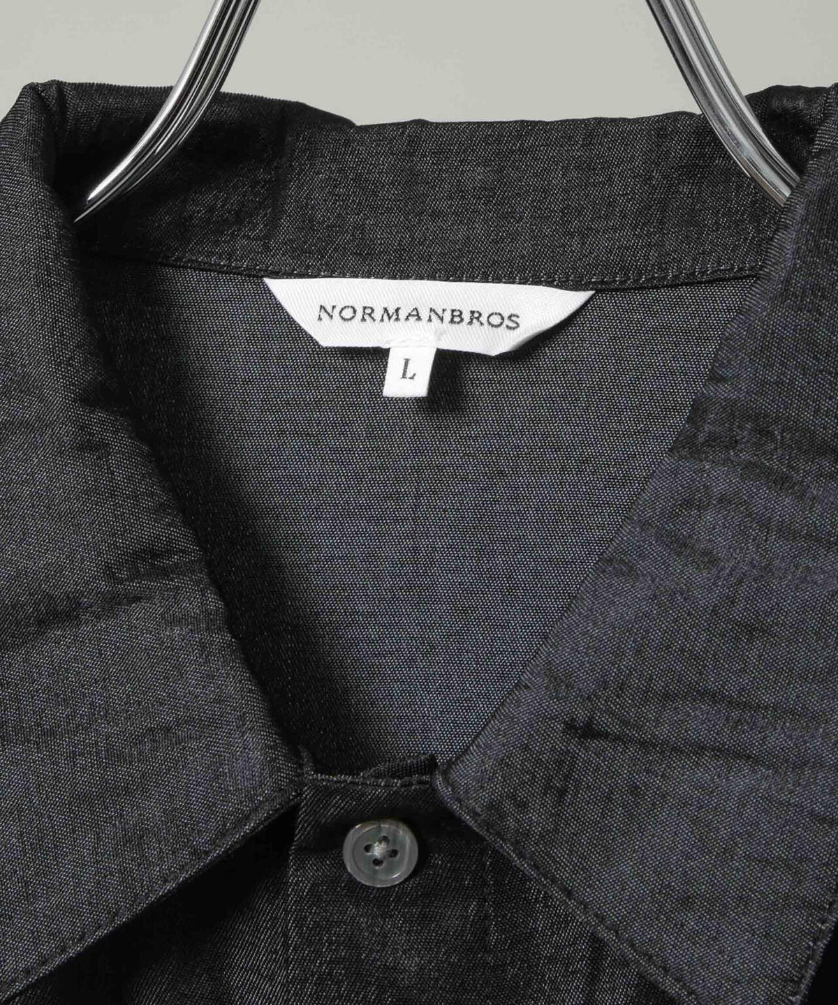 NORMANBROS別注 シャンブレーシャツ 半袖 6726121002