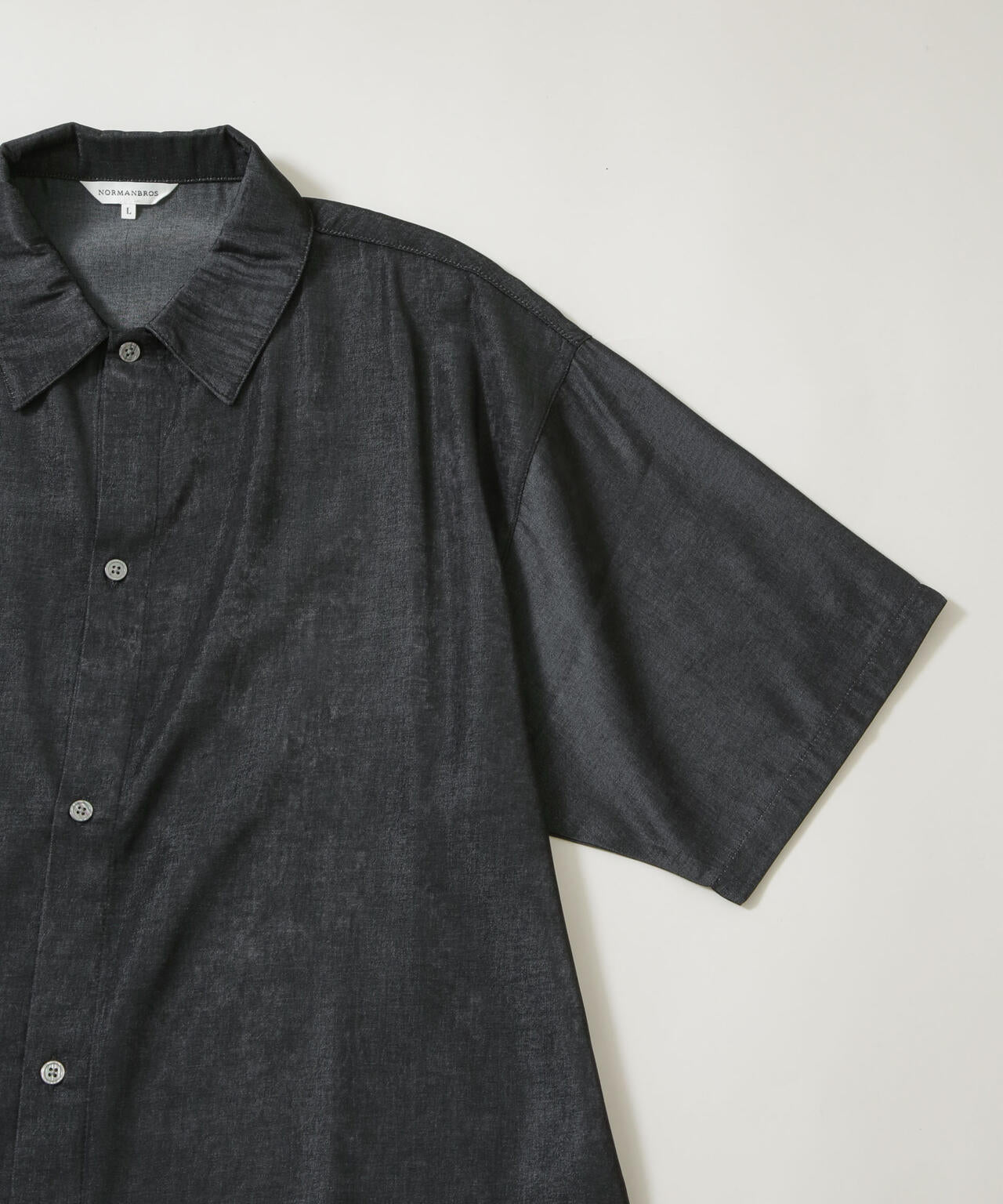 NORMANBROS別注 シャンブレーシャツ 半袖 6726121002