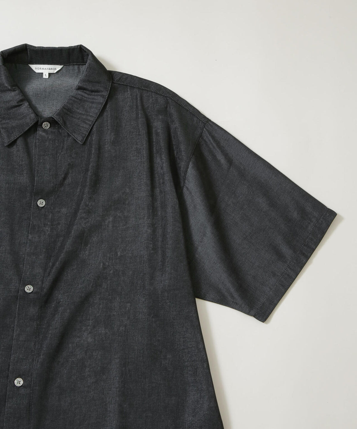 NORMANBROS別注 シャンブレーシャツ 半袖 6726121002