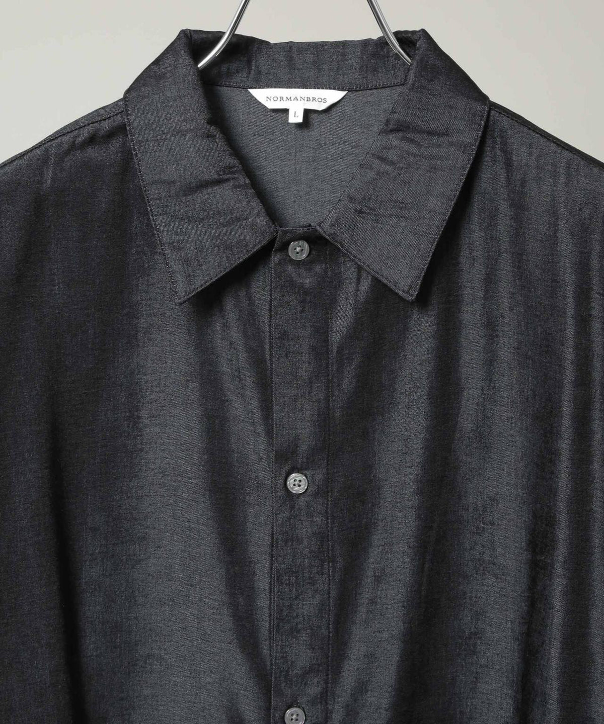 NORMANBROS別注 シャンブレーシャツ 半袖 6726121002