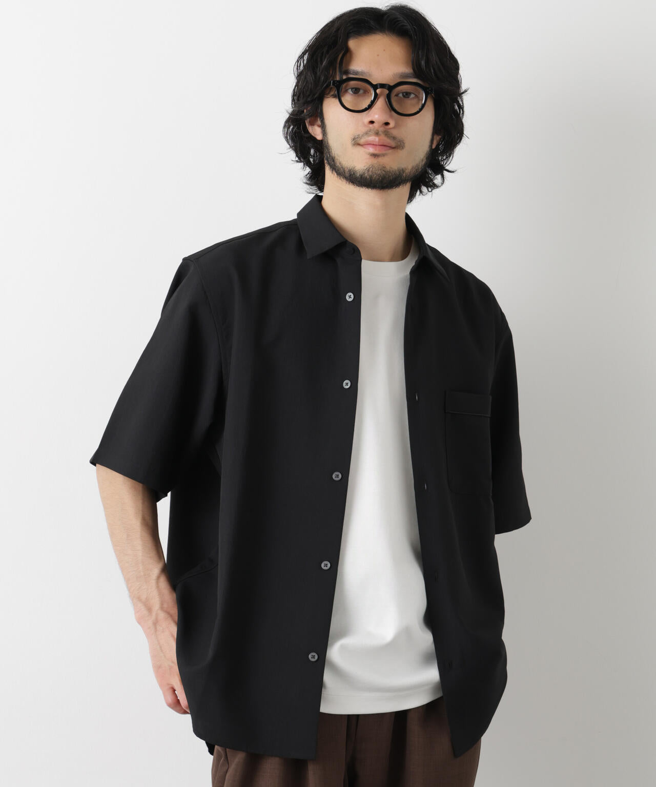 セオアルファ レギュラーカラーシャツ 半袖 6726121204