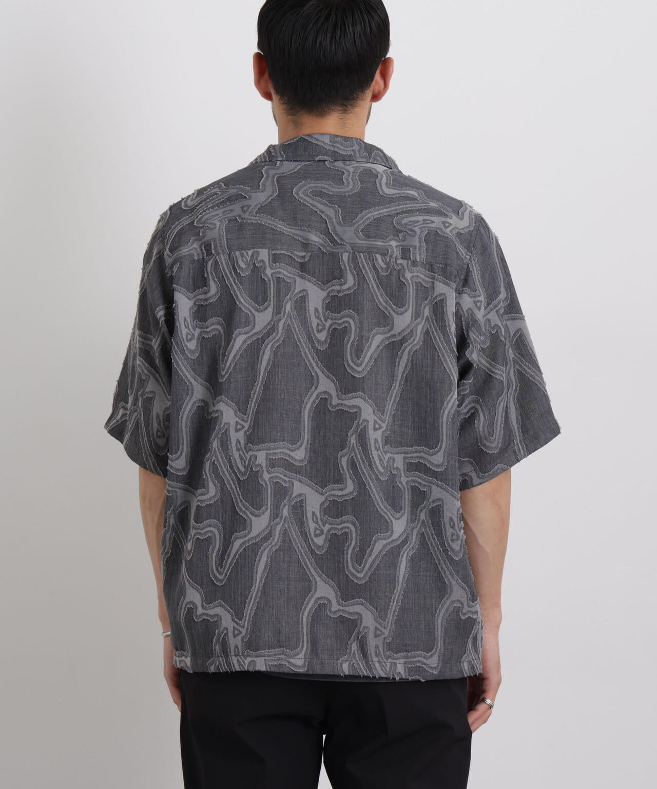WEB限定/ジャガードパターンシャツ 半袖 6726121205