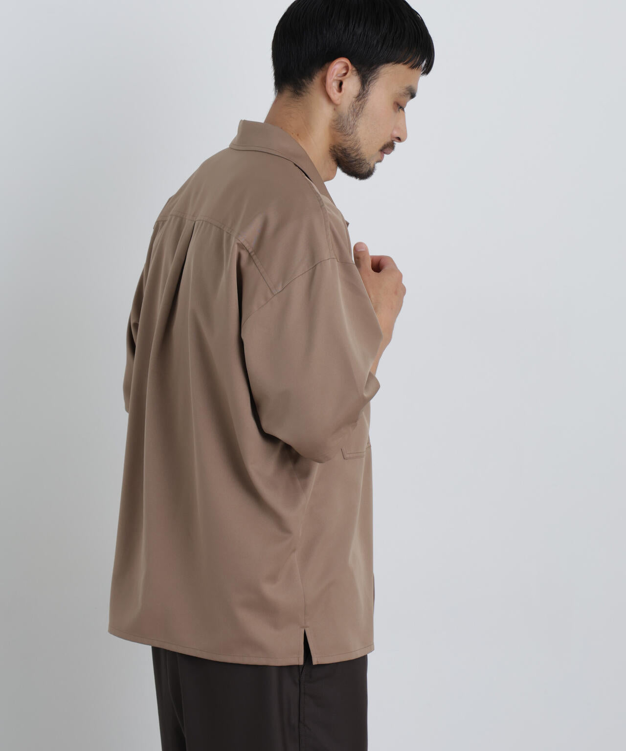 COOLFIBER(R)ドレープツイルシャツ半袖 6726121235