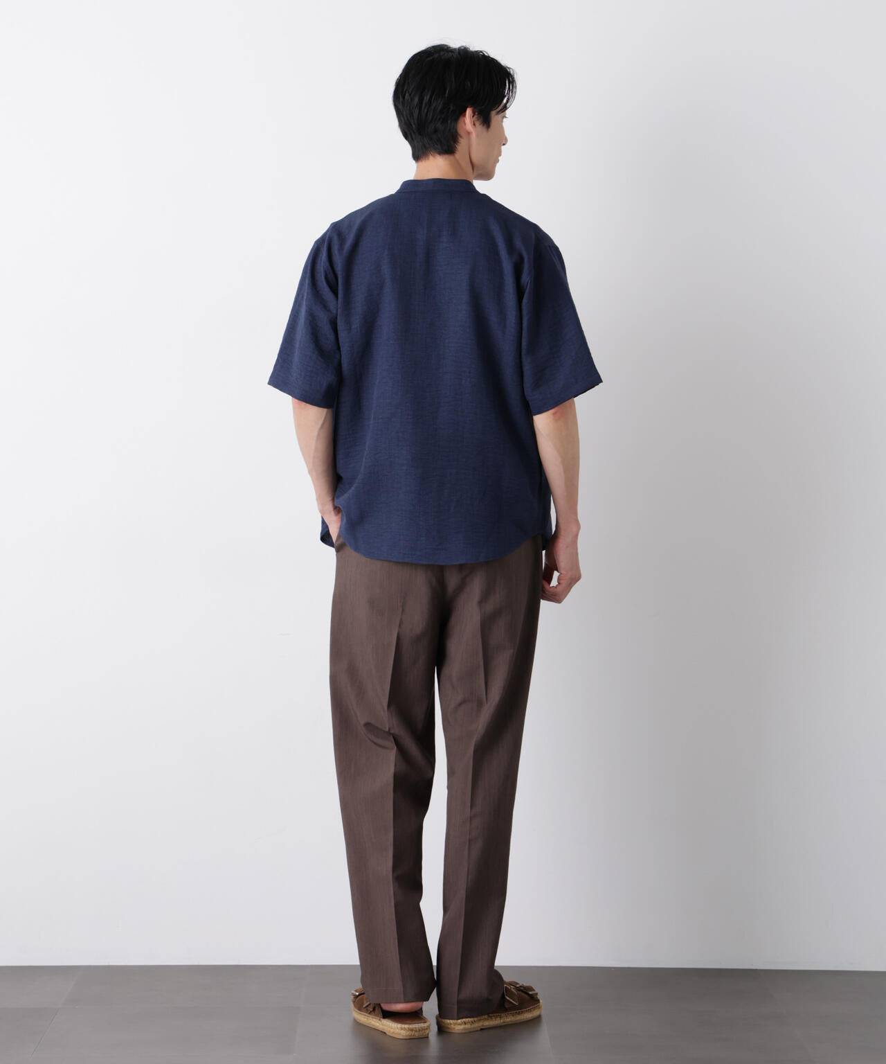 リネンライクメランジシャツ 半袖 6726121241