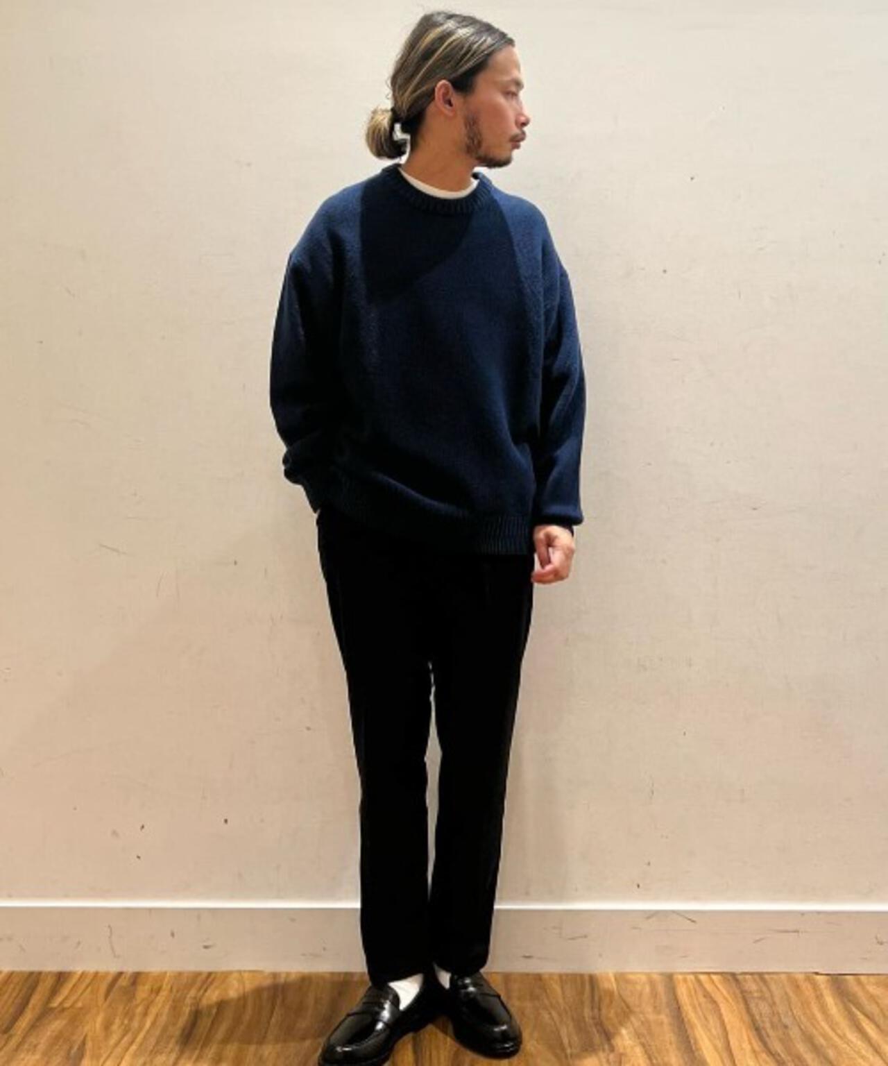 コットンMIXバルキーカノコクルーネックニット 6726122209