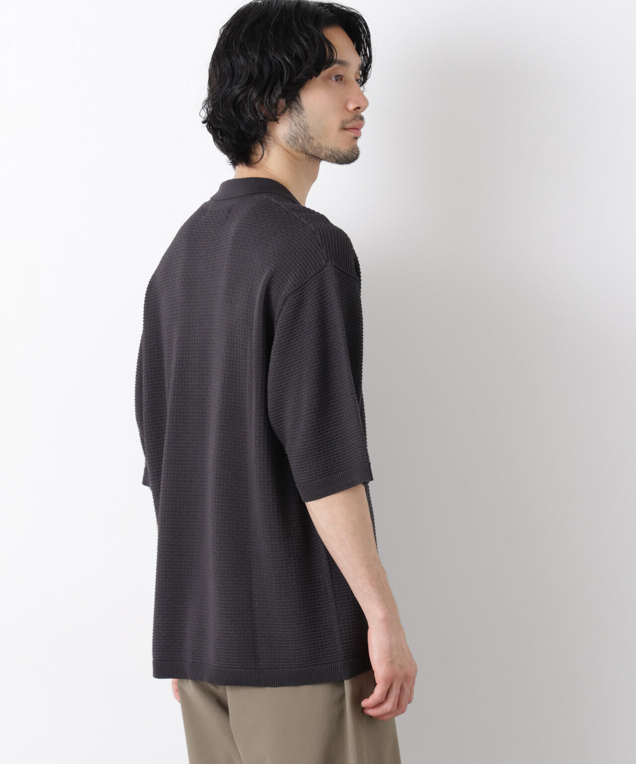 エアリードレープ ニットポロシャツ 半袖 6726122214