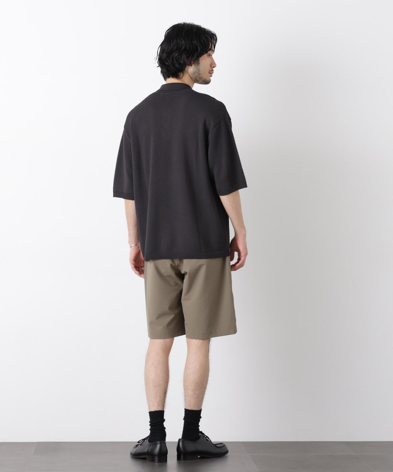 エアリードレープ ニットポロシャツ 半袖 6726122214