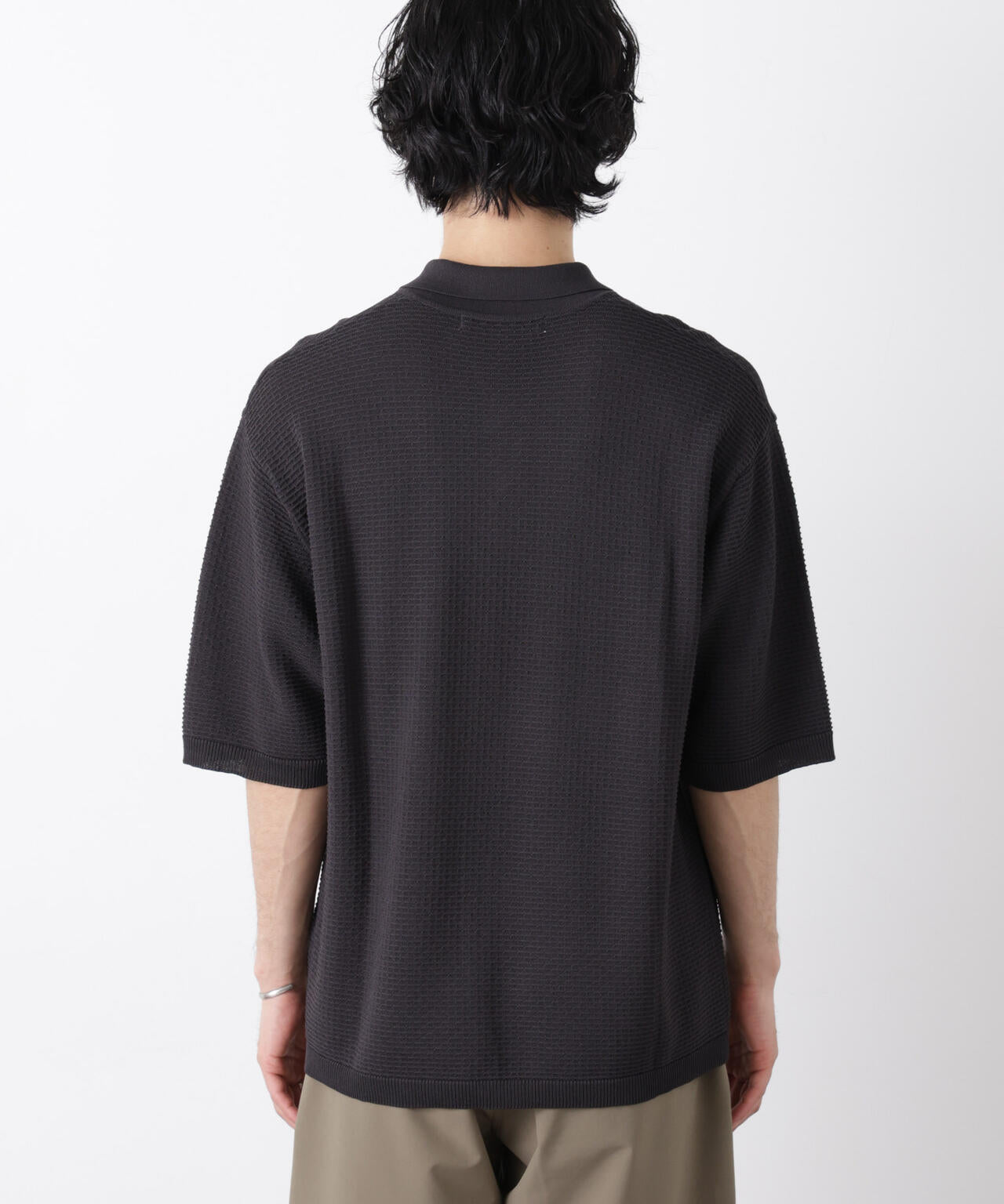 エアリードレープ ニットポロシャツ 半袖 6726122214
