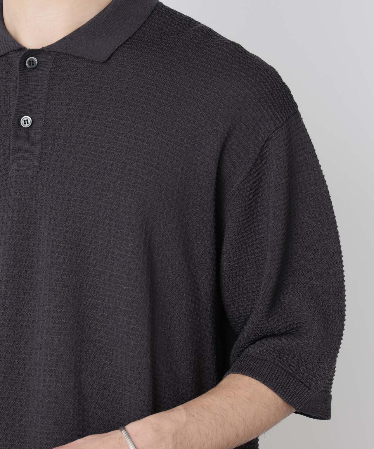 エアリードレープ ニットポロシャツ 半袖 6726122214