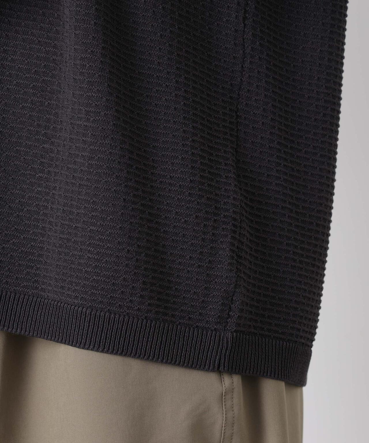 エアリードレープ ニットポロシャツ 半袖 6726122214