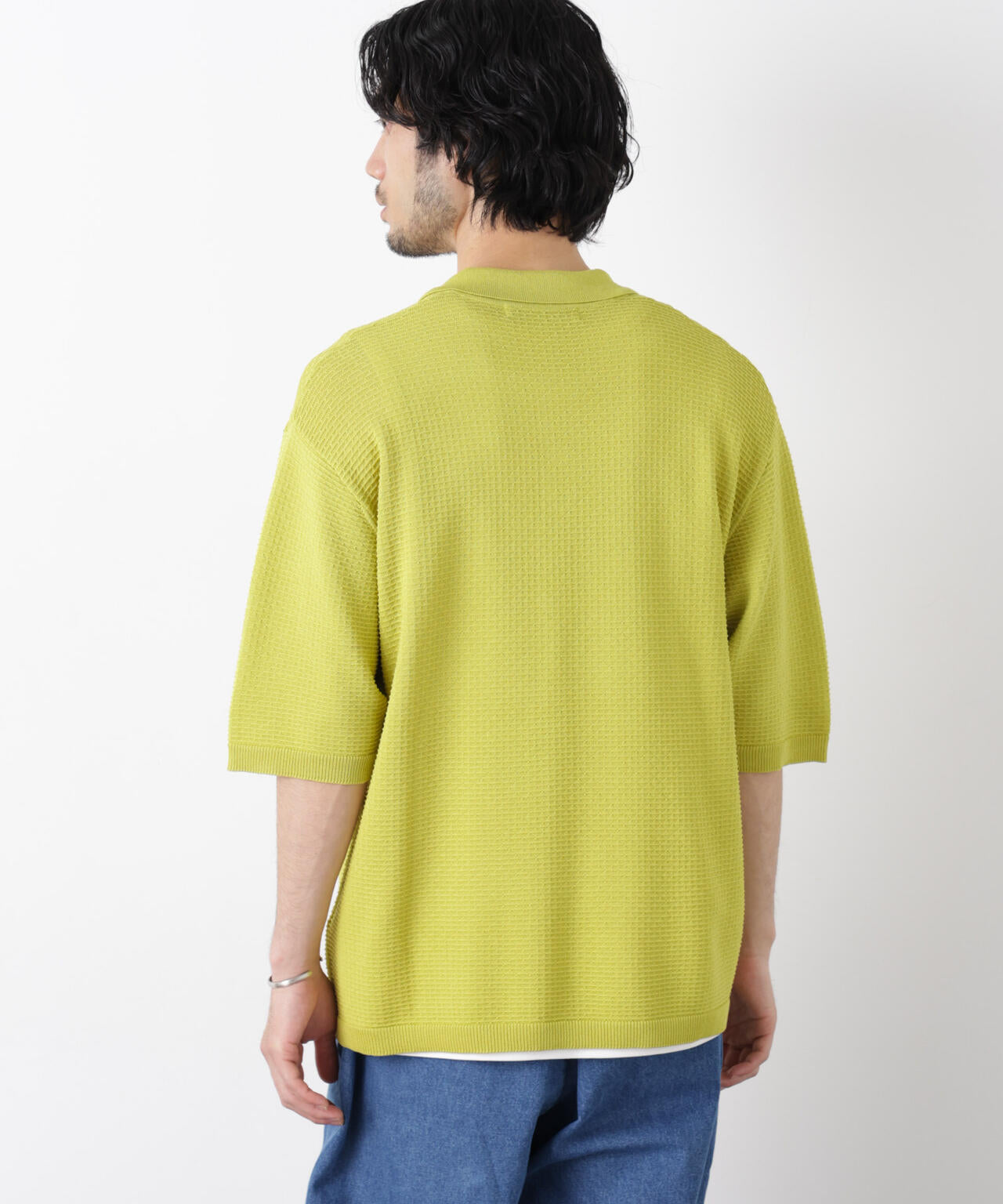 エアリードレープ ニットポロシャツ 半袖 6726122214