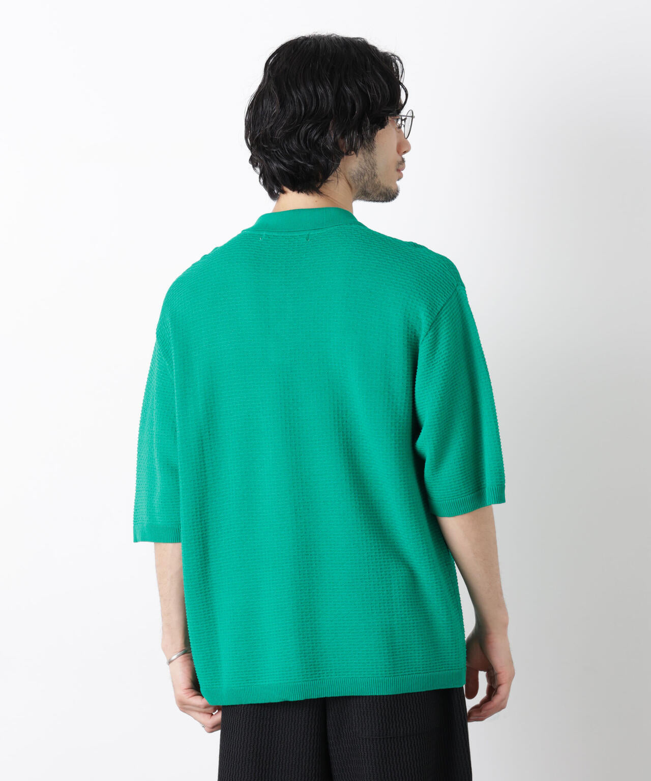 エアリードレープ ニットポロシャツ 半袖 6726122214