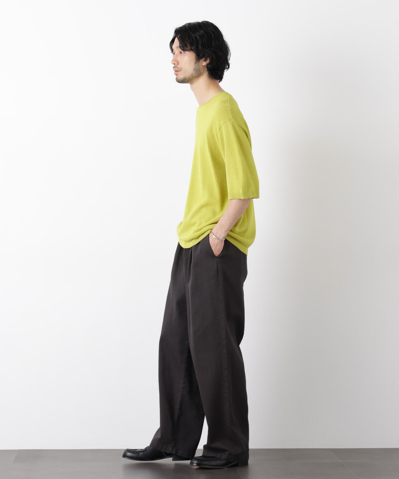 エアリードレープ ニットTシャツ 半袖 6726122215