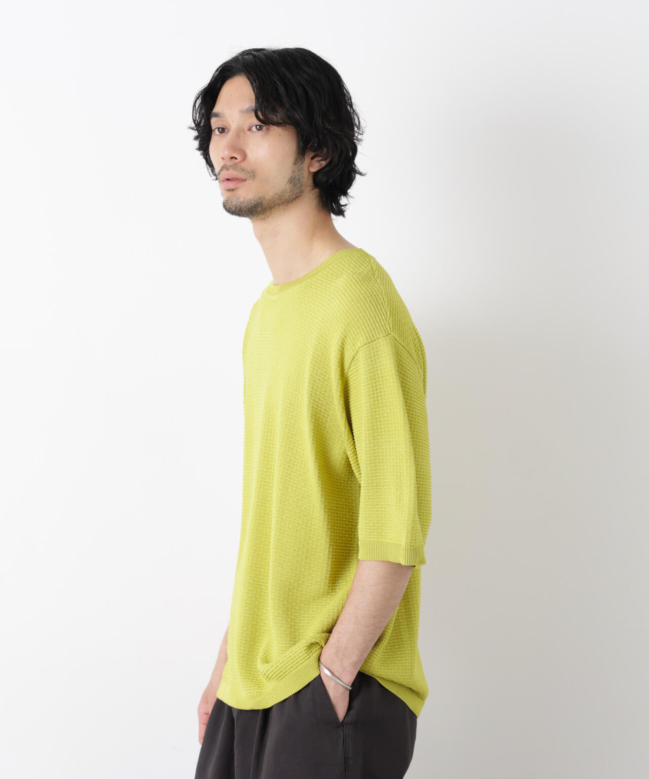 エアリードレープ ニットTシャツ 半袖 6726122215