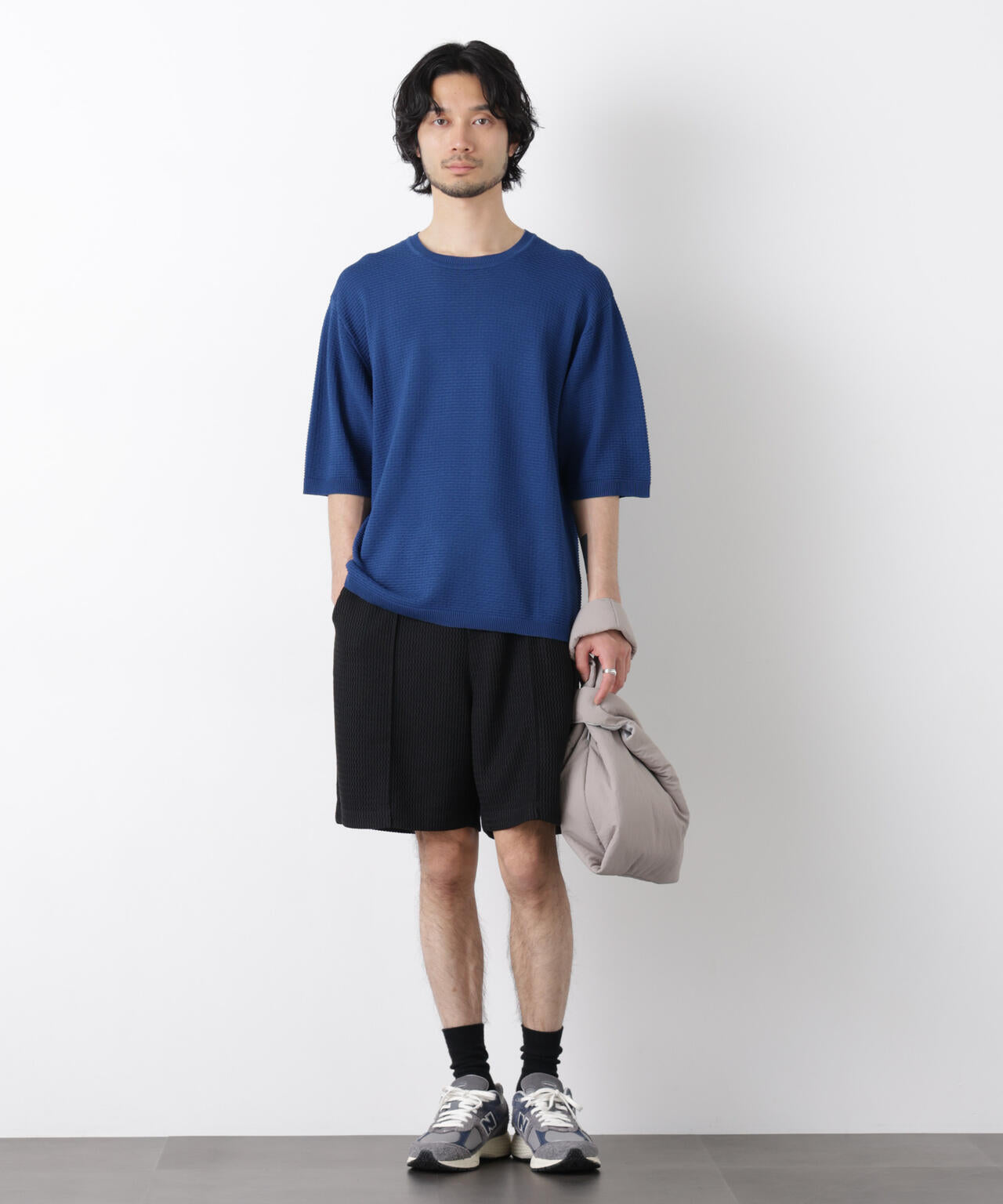 エアリードレープ ニットTシャツ 半袖 6726122215