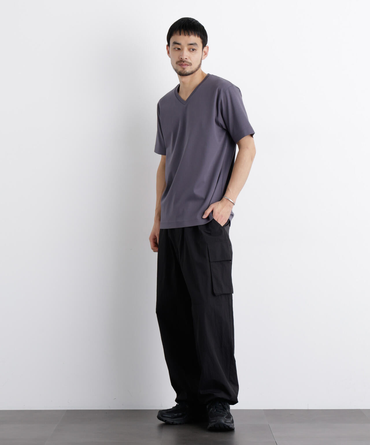 アンチスメル Vネック Tシャツ 半袖 6726124204