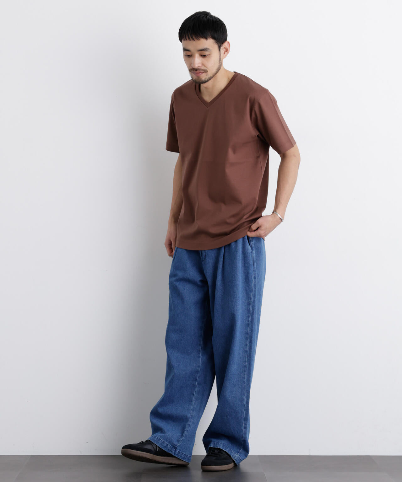 アンチスメル Vネック Tシャツ 半袖 6726124204