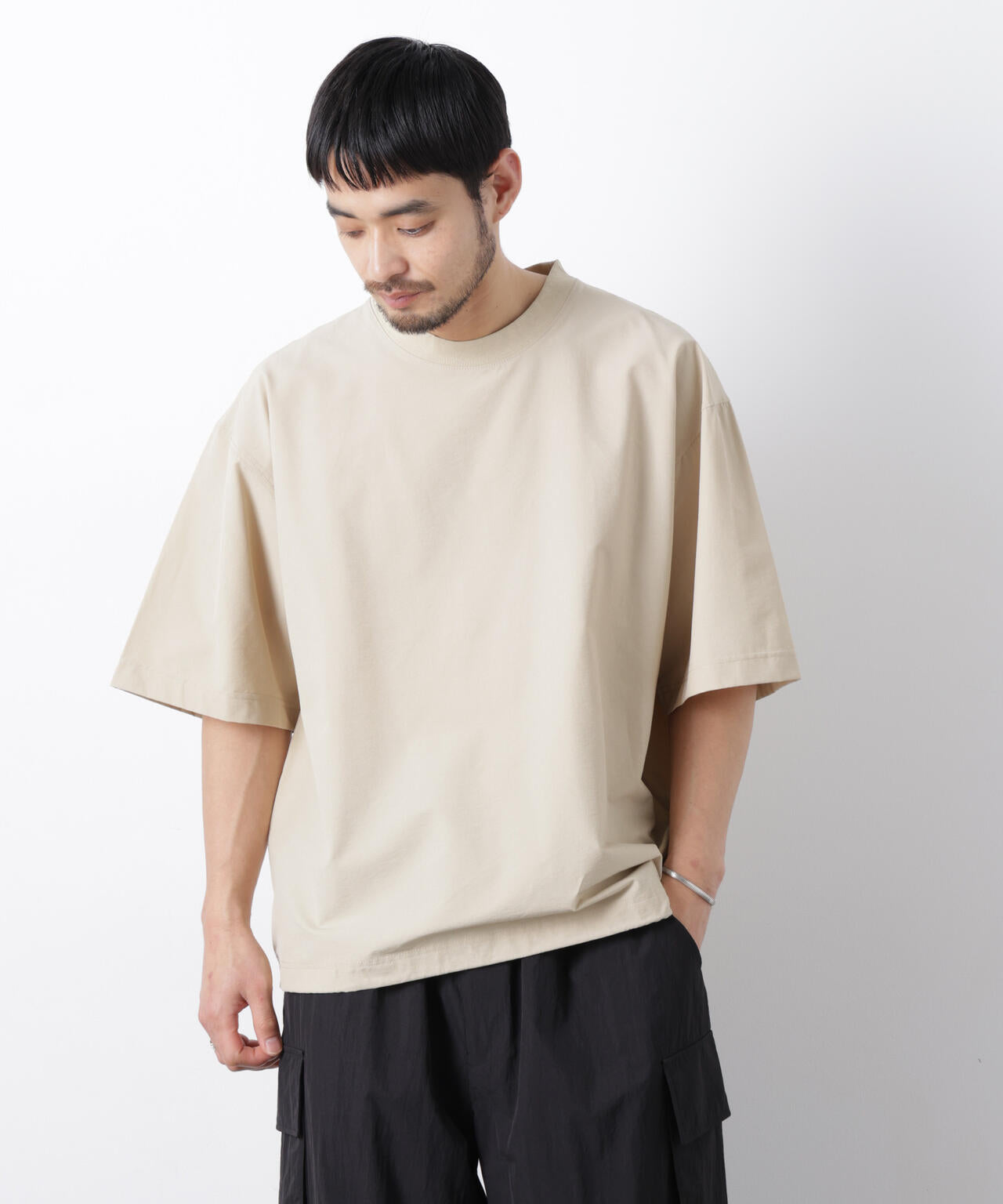 ストレッチワイドプルオーバー Tシャツ半袖(セットアップ可) 6726124208