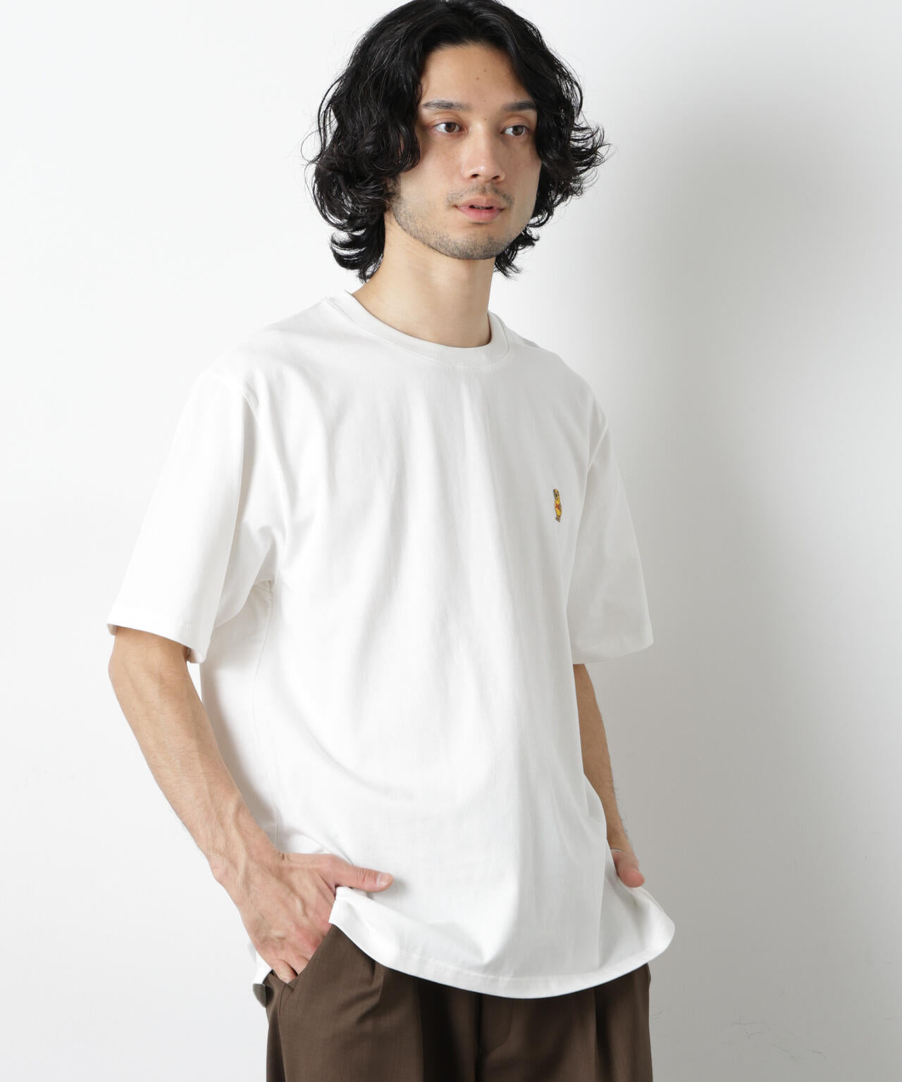 ナノベアTシャツ 半袖(落花生) 6726124210