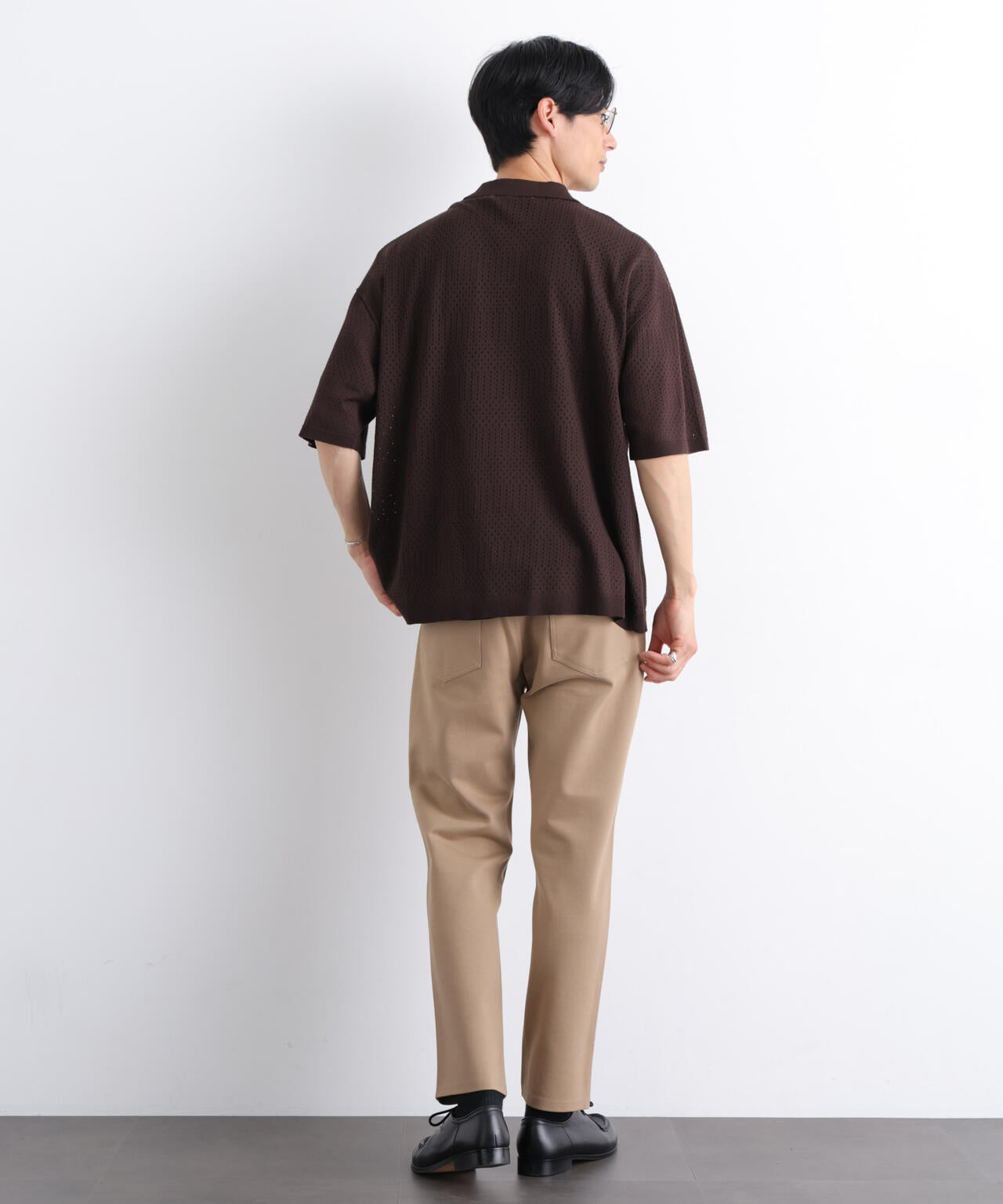 スキッパーテックニットポロシャツ/半袖 6726124219