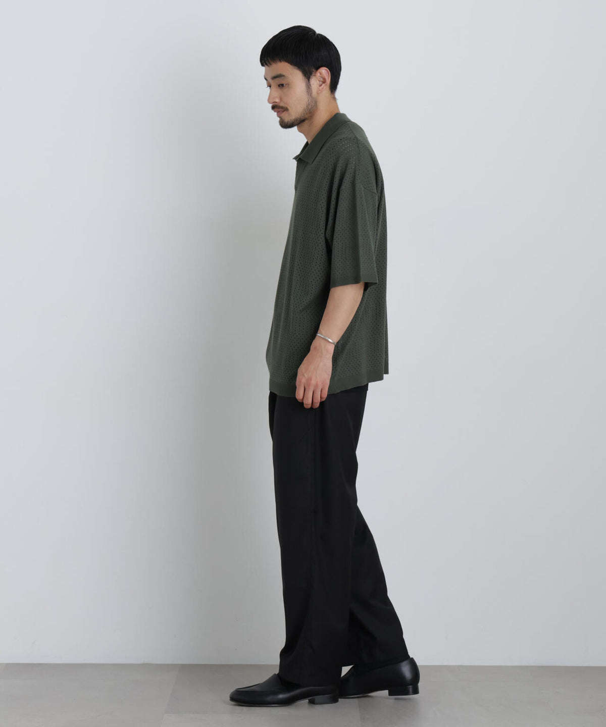 スキッパーテックニットポロシャツ/半袖 6726124219
