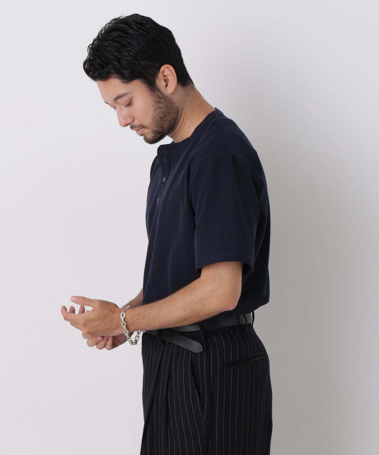 60サーフニットヘンリーTシャツ 半袖 6726124235