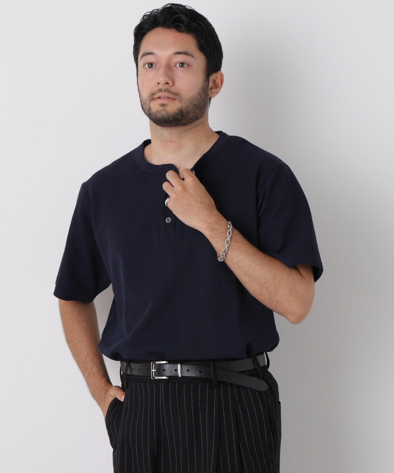 60サーフニットヘンリーTシャツ 半袖 6726124235