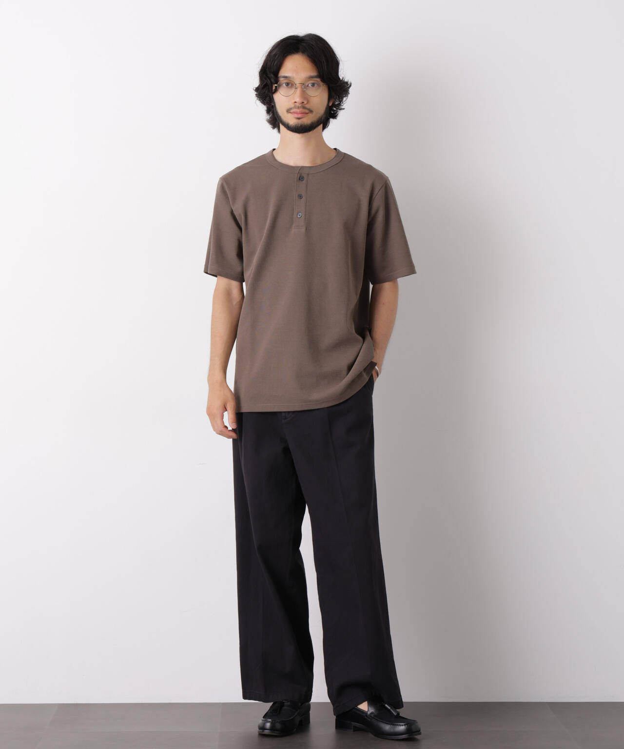 60サーフニットヘンリーTシャツ 半袖 6726124235