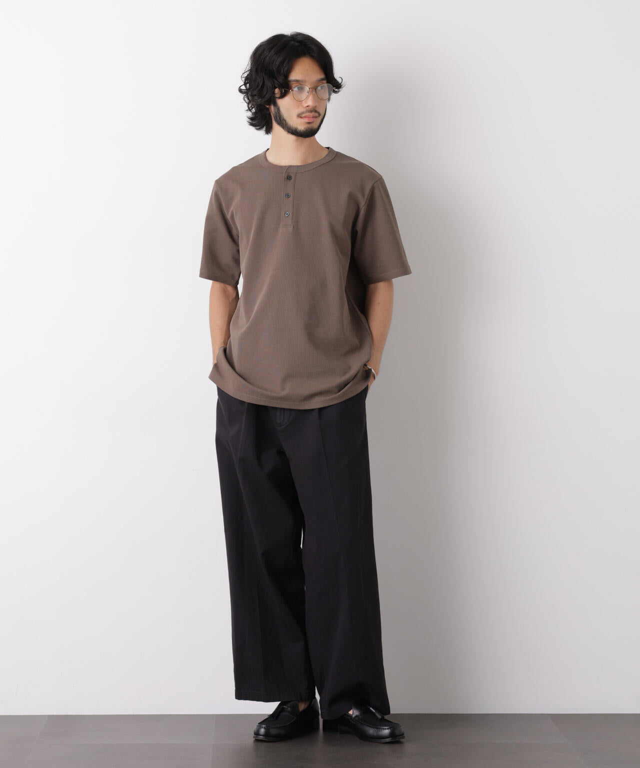 60サーフニットヘンリーTシャツ 半袖 6726124235