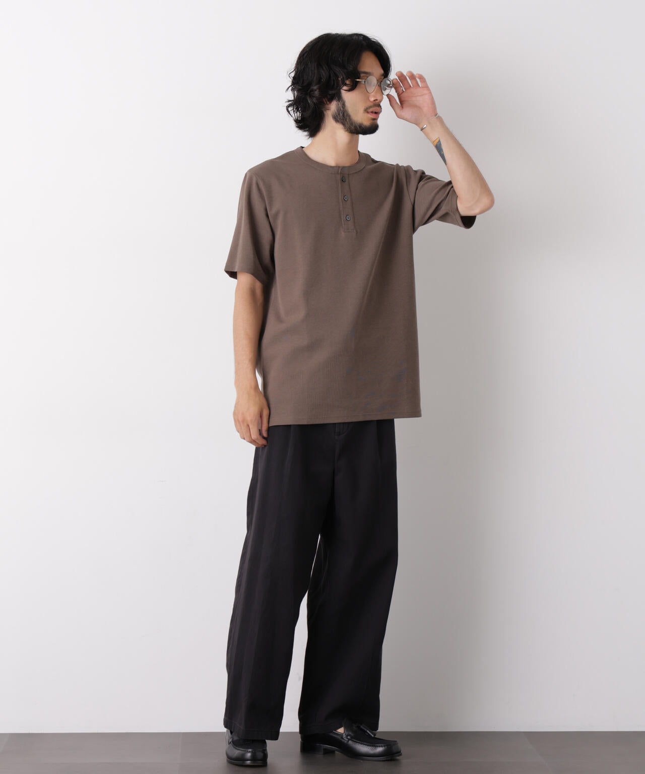60サーフニットヘンリーTシャツ 半袖 6726124235