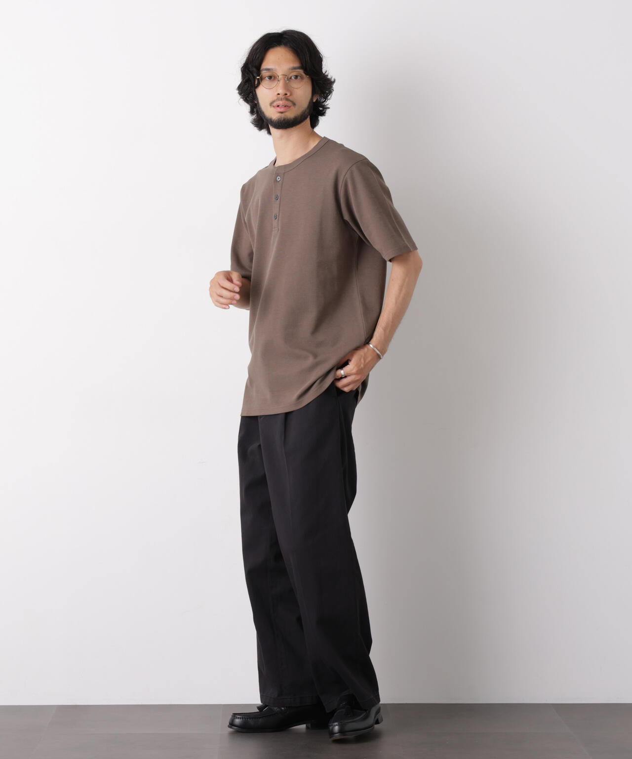 60サーフニットヘンリーTシャツ 半袖 6726124235