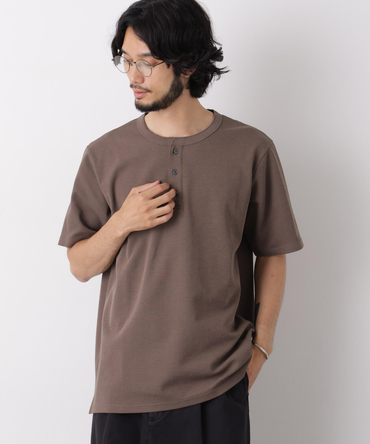 60サーフニットヘンリーTシャツ 半袖 6726124235