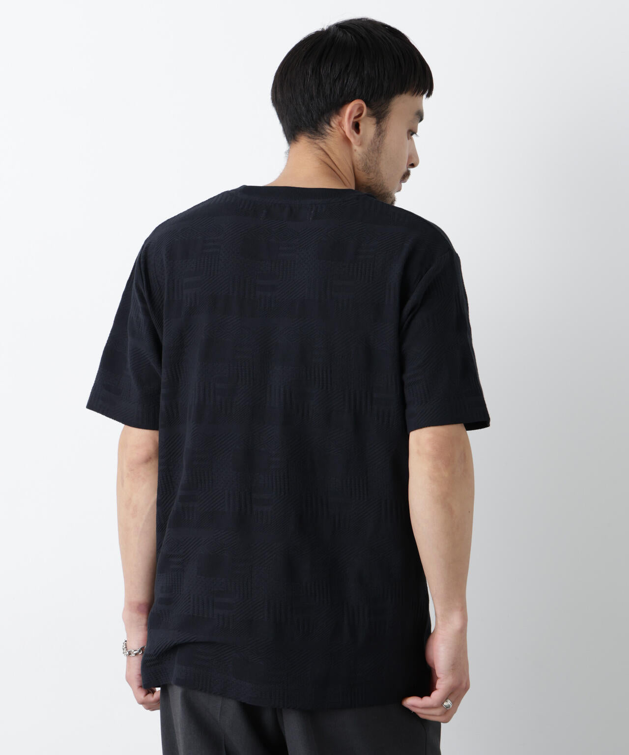 リンクスジャガードTシャツ 半袖 6726124238