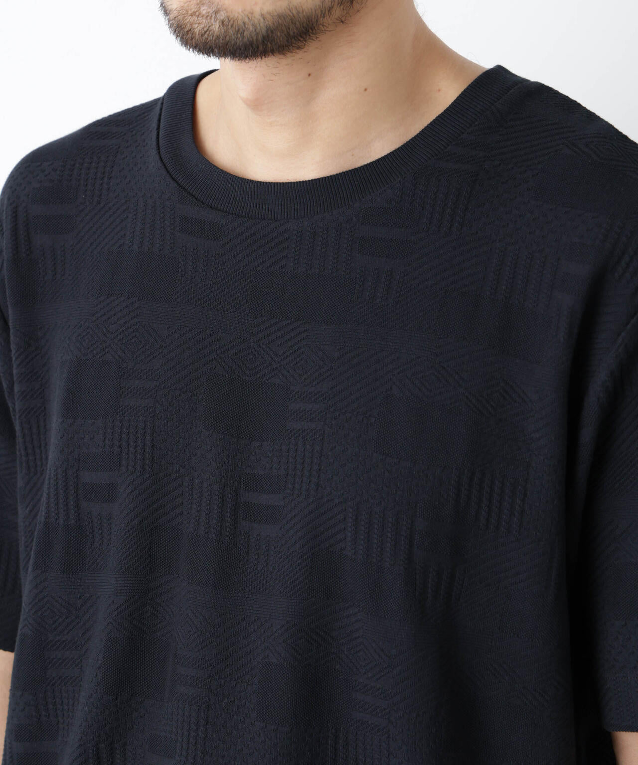 リンクスジャガードTシャツ 半袖 6726124238