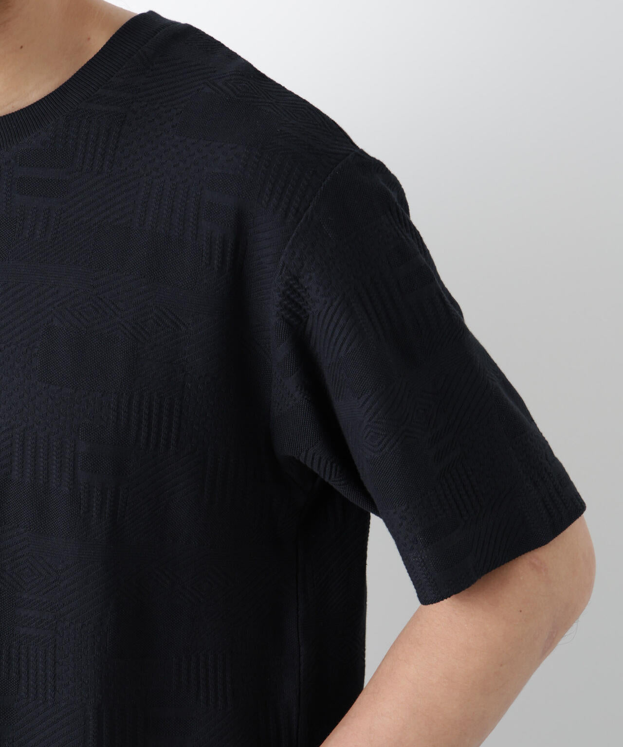 リンクスジャガードTシャツ 半袖 6726124238