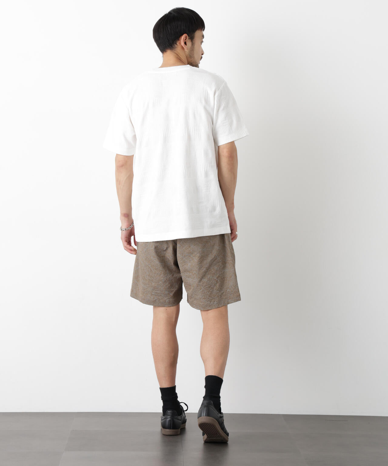リンクスジャガードTシャツ 半袖 6726124238