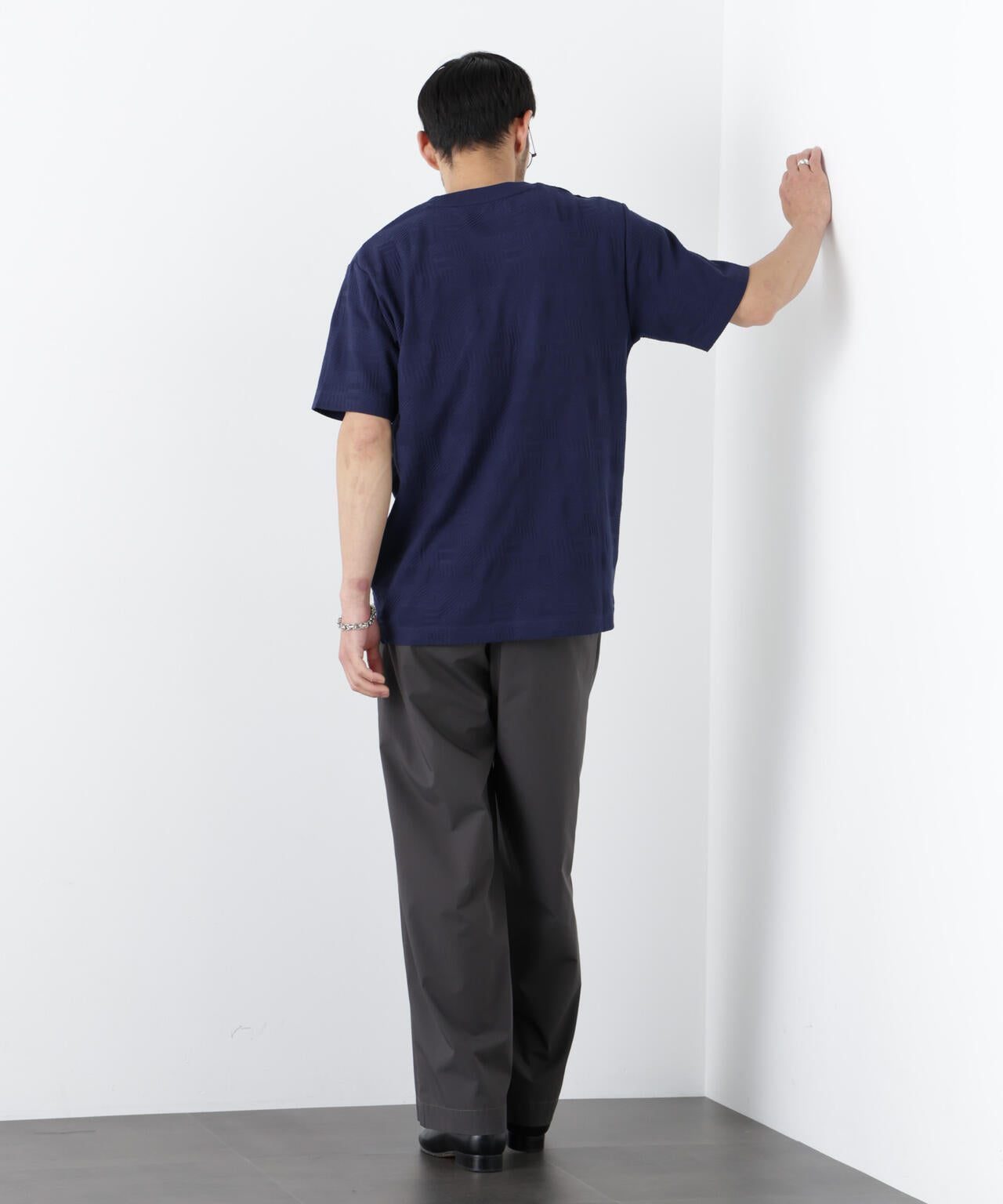リンクスジャガードTシャツ 半袖 6726124238