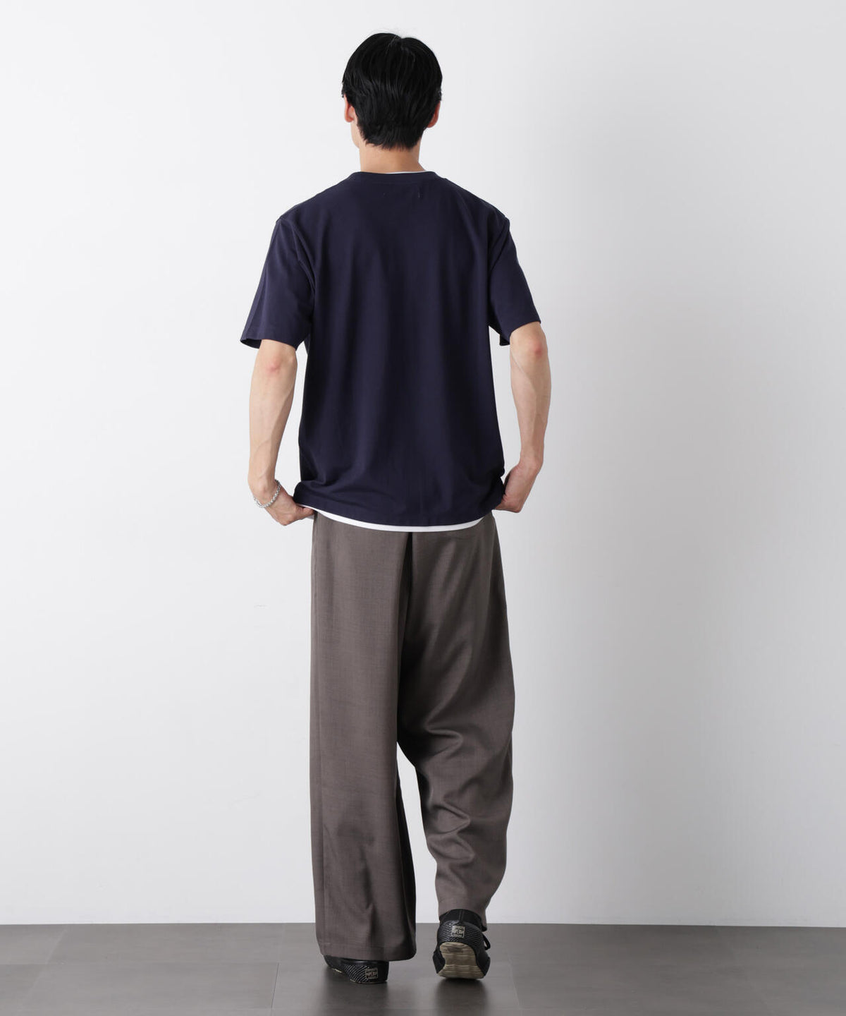 フェイクレイヤード鹿の子Tシャツ 半袖 6726124241